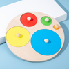 Wooden Shape Puzzle Educational Learning Shapes PegToys for 3+ Years Old Preschool Montessori Toy