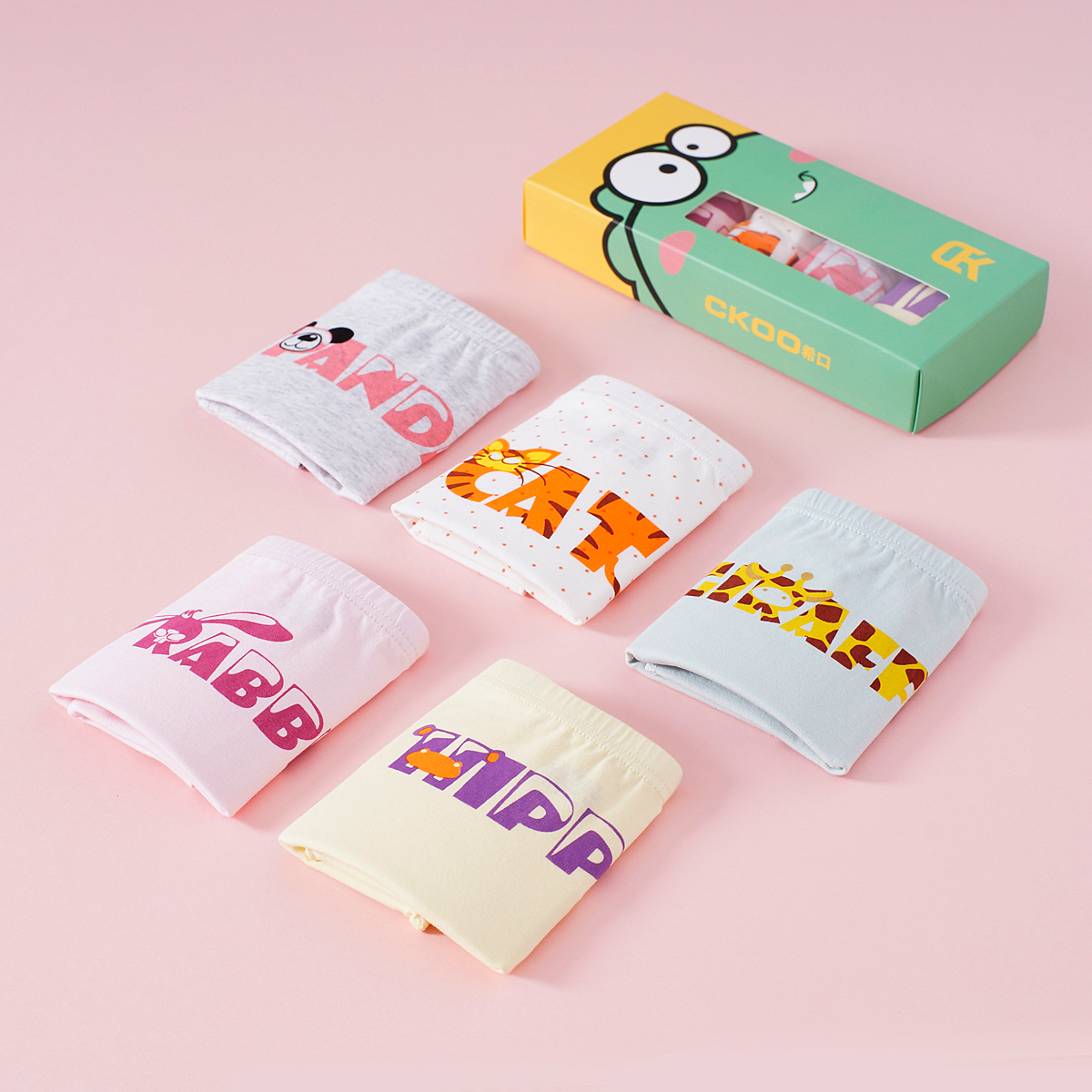 (Pack of 5) Cute Little Baby Girls' Underwear, Breathable and soft cotton baby panties underwear girls panties underwear