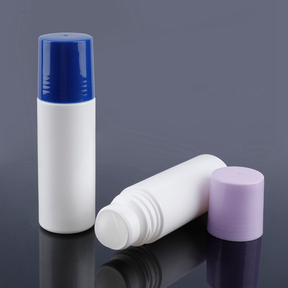 Eco-friendly Frosted Fragrance Empty Roll-on Plastic Bottle,pe Plastic Roll on Bottle Deodorant,white Plastic Roll on Bottles