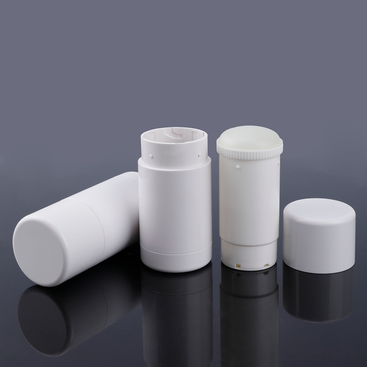 30g 50g 75g Round Shaped White Deodorant Stick Packaging Containers,empty Solid Cleaning Bottle Plastic Deodorant Tube