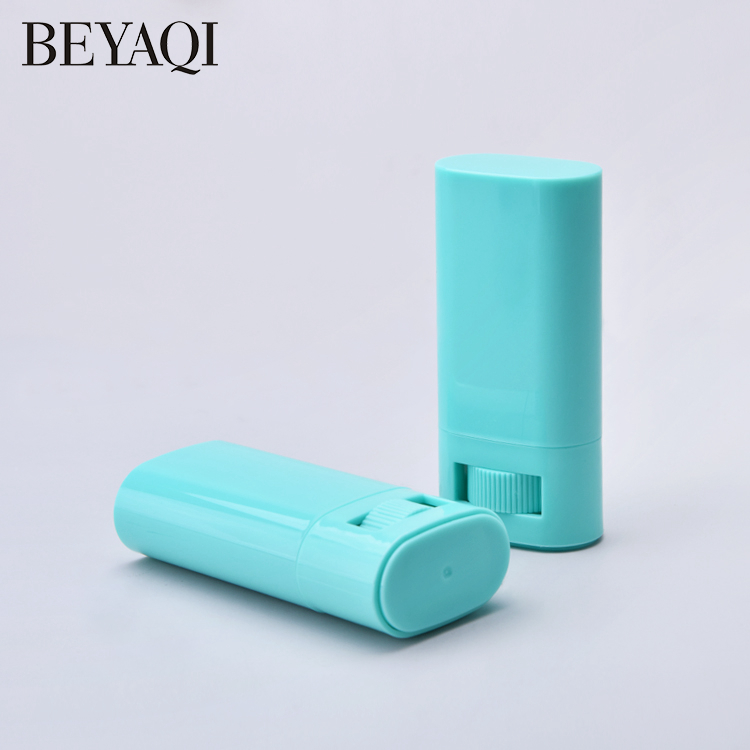  Recargable Vacío Oval Plano Reemplazable 21g Plástico PP Botella De Desodorante De Plástico Desodorante Antitranspirante Botella En Barra Botella De Desodorante Oval