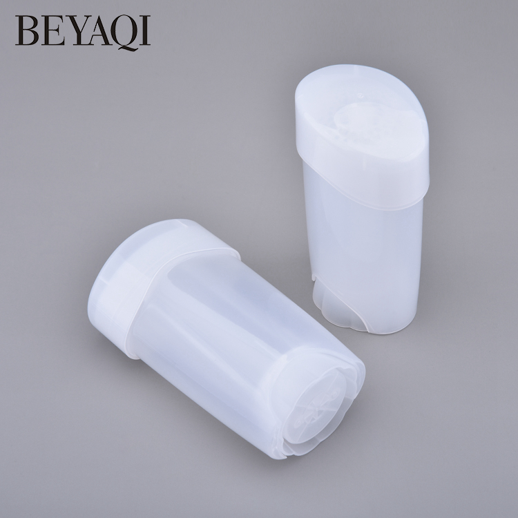 Contenedor De Brillo Labial Transparente 45g Embalaje Cosmético Torsión Tubo De Palo Desodorante Tubo De Palo Protector Solar Oval Plano Contenedor Gratuito
