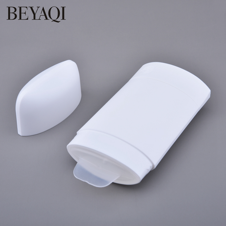 Contenedor De Barras Desodorantes Vacías De Gel Plástico Oval 50g, Contenedor De Barras Desodorantes De Cosméticos Negros De Plástico