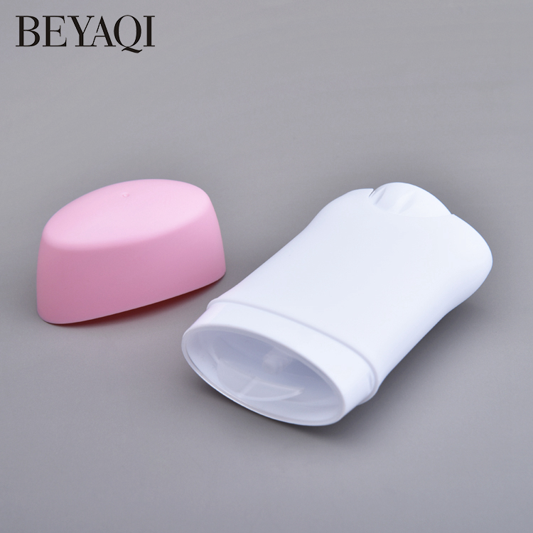 Barra De Desodorante Biodegradable Personalizada Rellena El Contenedor Vacío 30g 50g 75g Barra De Contenedor De Desodorante Vacío De Torsión Blanca Ovalada