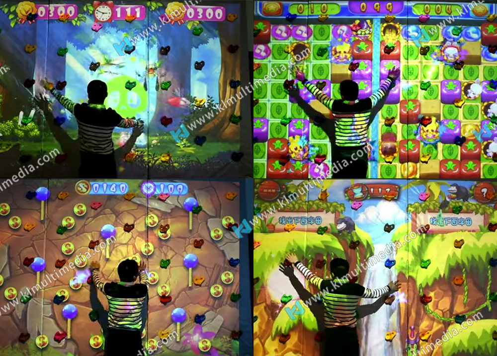 جدار التسلق التفاعلي للأطفال