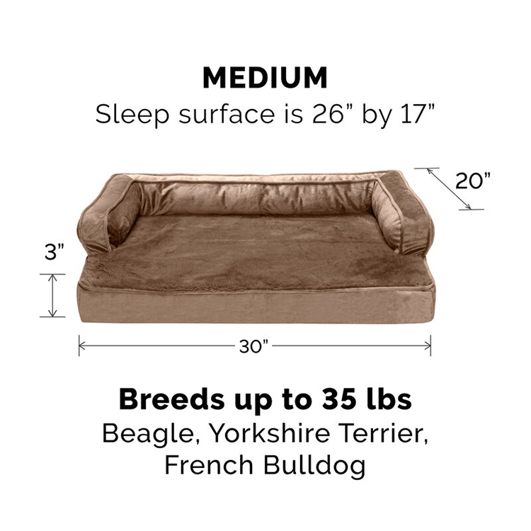 Memory Foam Durable Custom Logo Waterproof Washable Calming Luxury Fur Dogs EDM Pet Bed