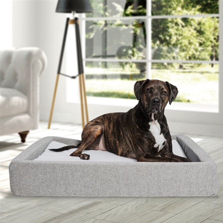Popular Custom Orthopedic Large Waterproof Memory Foam Dog Bed