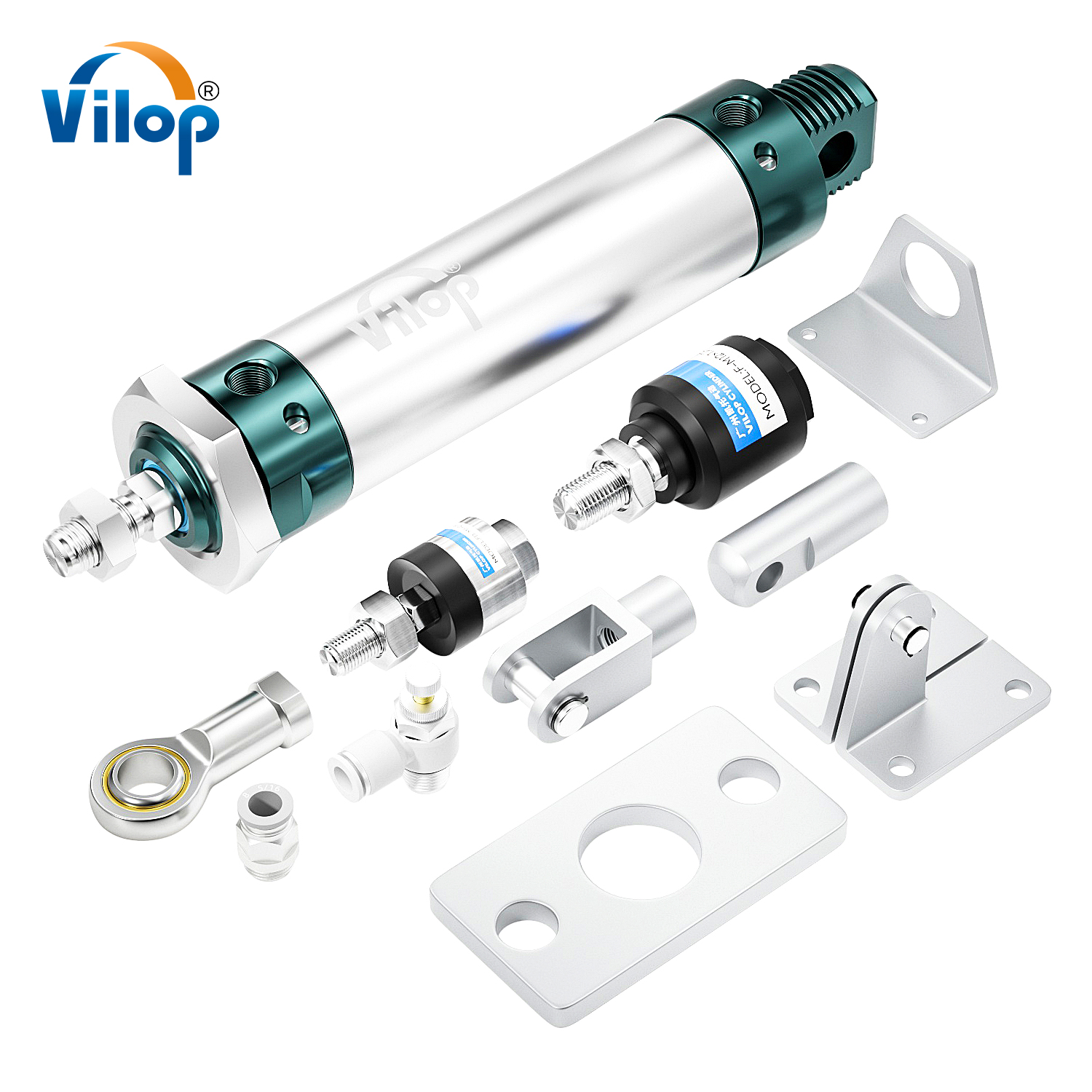 MALC Series Mini Pneumatic Cylinder Aluminum Alloy Double Acting Pneumatic Linear Actuator Pneumatic Parts
