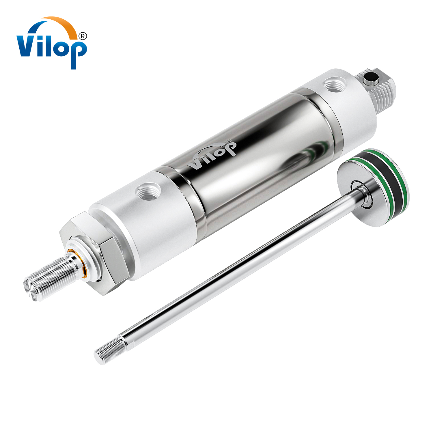 A-Series Pneumatic Cylinders 1-1/4 Inch Bore Double-acting, Double End Mount Magnetic Piston SD