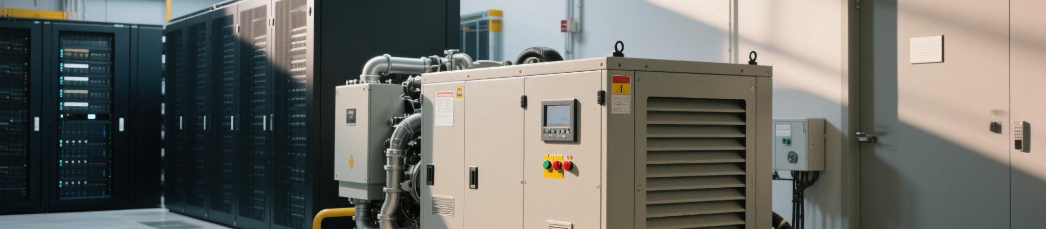 M&aacute;y ph&aacute;t điện diesel im lặng được lắp đặt ph&iacute;a sau một bệnh viện ở Ch&acirc;u &Acirc;u