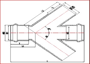 ឈើឆ្កាង PVC Lateral Cross 4Way Tee ១