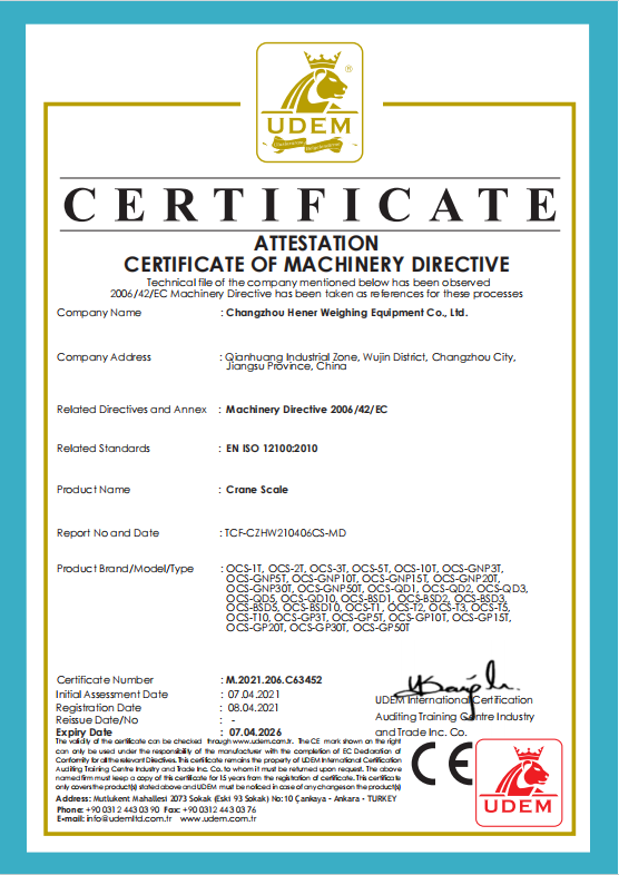 b&aacute;scula de gr&uacute;a digital - Hener03