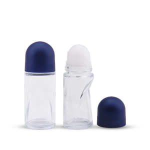 Embalagem de cosméticos por atacado de fabricação de boa qualidade 50 ml personalizada em rolo em garrafa de vidro 