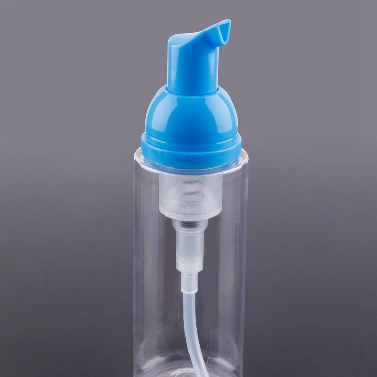 Dosificación de muestra gratuita con logotipo personalizado ecológico 0,3 cc/0,8 cc/1,6 cc 28/410 30/410 42/410 Dispensador de bomba de espuma de lavado a mano de espuma transparente de plástico para limpieza Facial