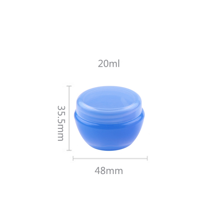 el tarro cosmético plástico de 10g 20g 30g Pp con las tapas superiores del tornillo modifica el logotipo para requisitos particulares