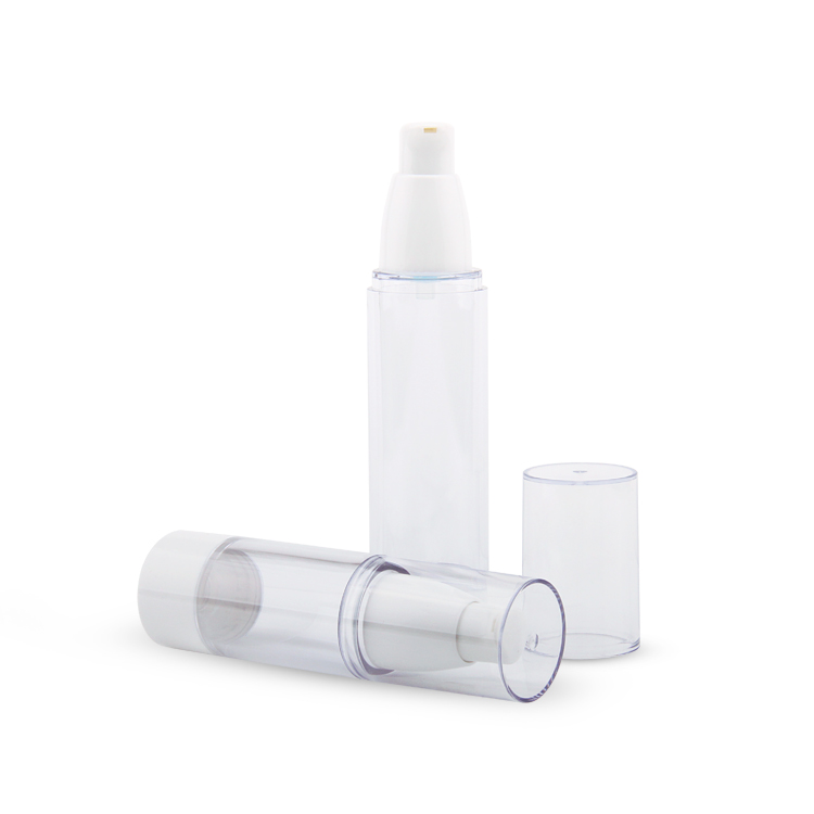Embalaje para el cuidado de la piel Embalaje ecológico para el cuidado personal Plástico de lujo como Pp Pe 15/30/50/80 / 100Ml Botella con bomba sin aire Cosméticos