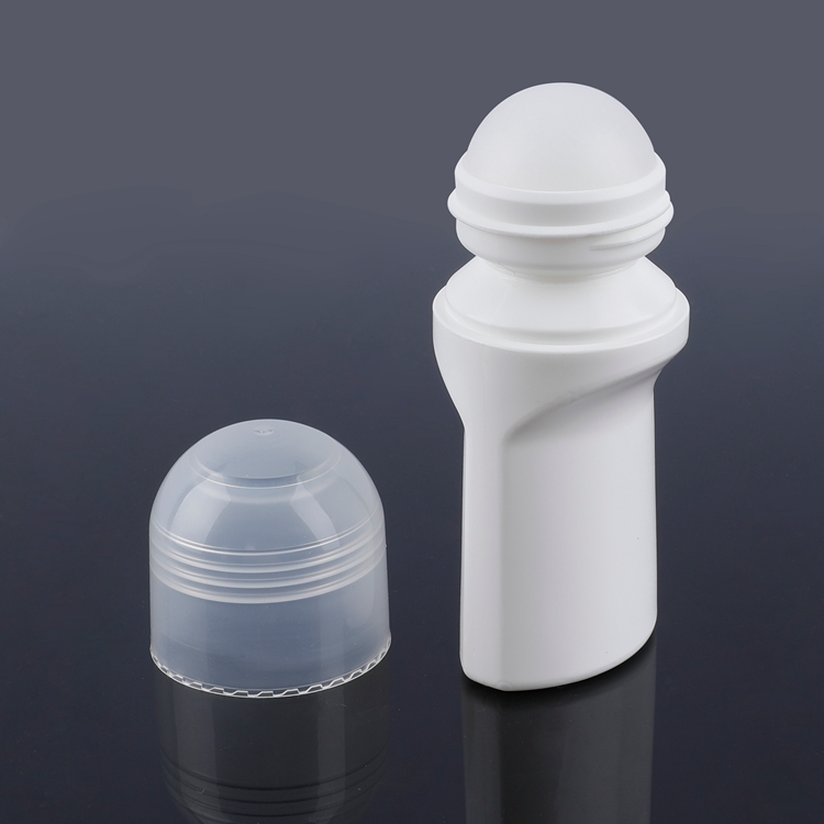 Logotipo personalizado ecológico y diámetro de bola de color 35,56 mm Capacidad pequeña 75 ml Desodorante antitranspirante de aceite esencial de plástico Rollo en botella