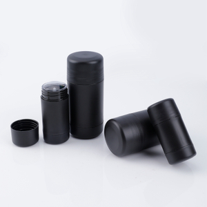 Materiales personalizados Multifuncional Biodegradable Ecológico Portátil Reciclable 15g 30g 50g 75g Vacío Negro Twist Up Desodorante Plástico Stick