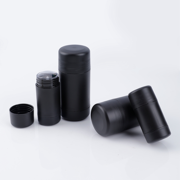 Custom Materials Multifunctional Biodegradable Eco-friendly Portable Recyclable 15g 30g 50g 75g Empty Black Twist Up Deodorant Plastic Stick