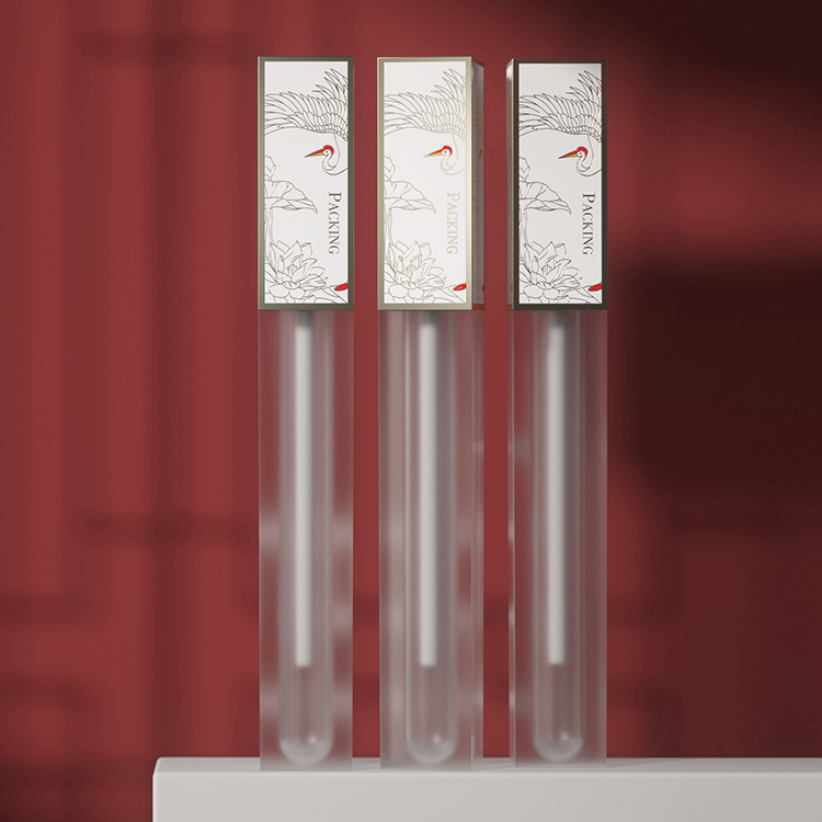 Design especial Fornecimento de fábrica Novidades Embalagem transparente Atacado Tubo de brilho labial vazio Luxo 