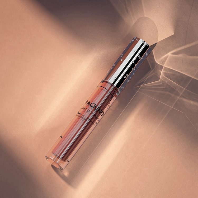 Exquisita transparencia Lip Glaze PETG ABS Respetuoso con el medio ambiente Nuevo producto Tubo de brillo de labios de calidad estética