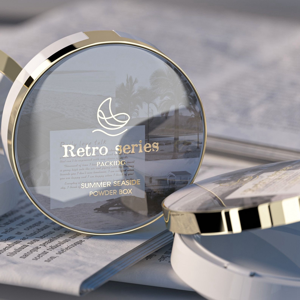 caixa compacta em p&oacute; prensado