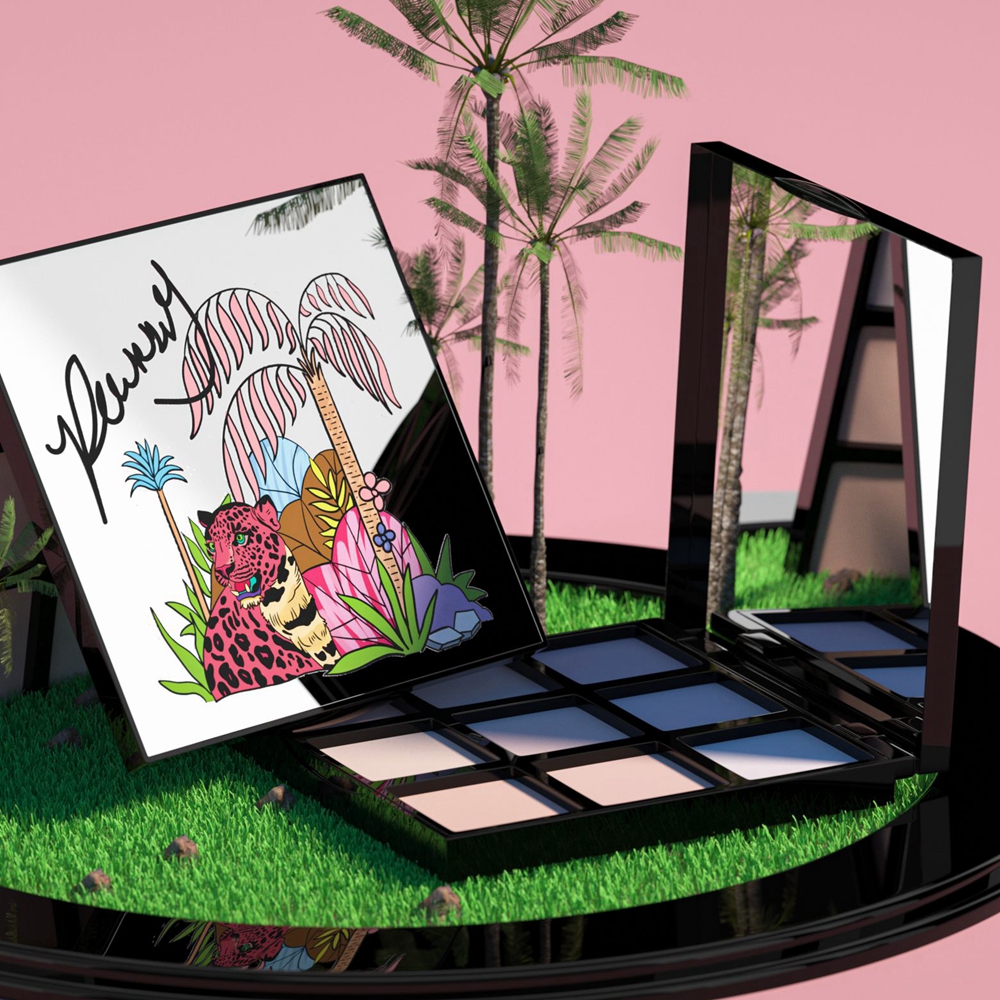 caixa de paleta de sombra