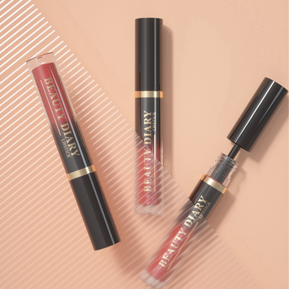 tubo de brillo de labios de pl&aacute;stico