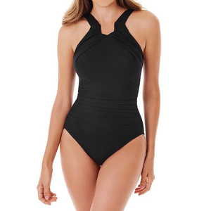 Set de costume de baie din bumbac negru