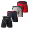 Man Qoton Breathable Spliced ​​Two Color Boxer Shorts