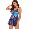 Swimsuits boireannaich Tankini le shorts