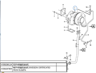 Fullwon ORIGINAL Volvo EC210B Turbocharger
