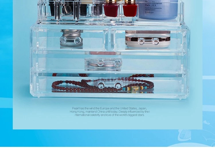 Transparent Makeup Plastic Acrylic Storage Box Cosmetic Large Acrylic Storage Box