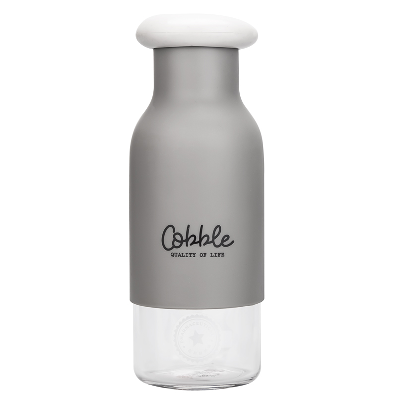 Custom Logo Printed Glass Water Bottle with Silicone Sleeve