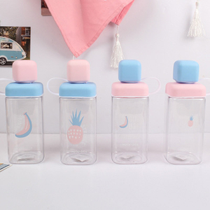  Different Orchard Square Plastic water cup with insulation water Cup cover set anti-leak portable factory Direct Sales