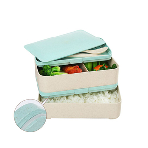 New Single Tier Rice Husk Biodegradable Lunch Box Containers for Adults