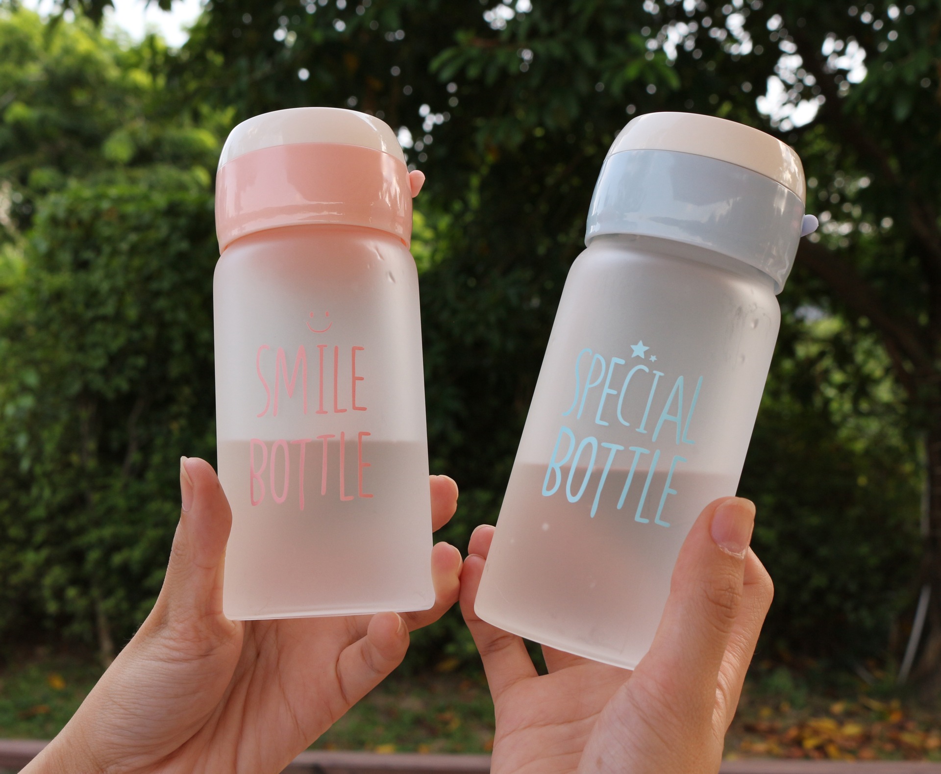 12oz Custom Logo Mini Kids high borosilicate Glass Water Bottles for School