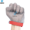 5101-Five Finger Ring Mesh Stainless Steel Glove with Textile Strap 