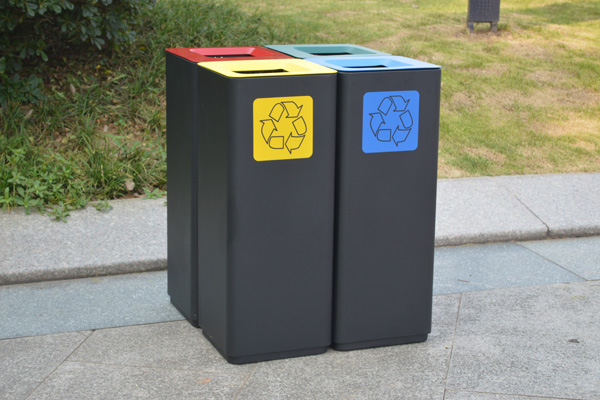 镀锌金属垃圾箱