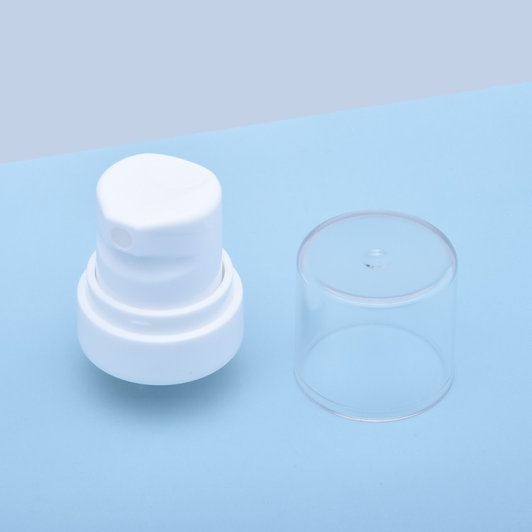 Pompe à crème en plastique avec couvercle