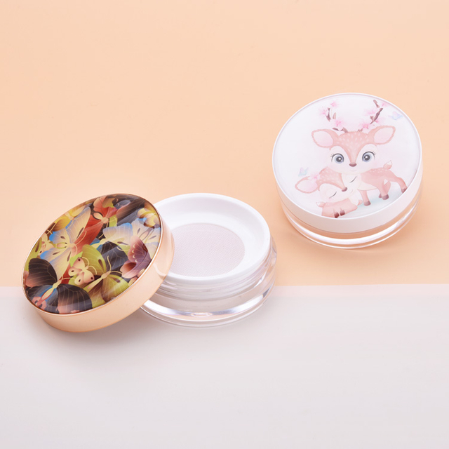 ABS Luxury Empty Loose Powder Case, Wholesale Loose Powder Container Compact