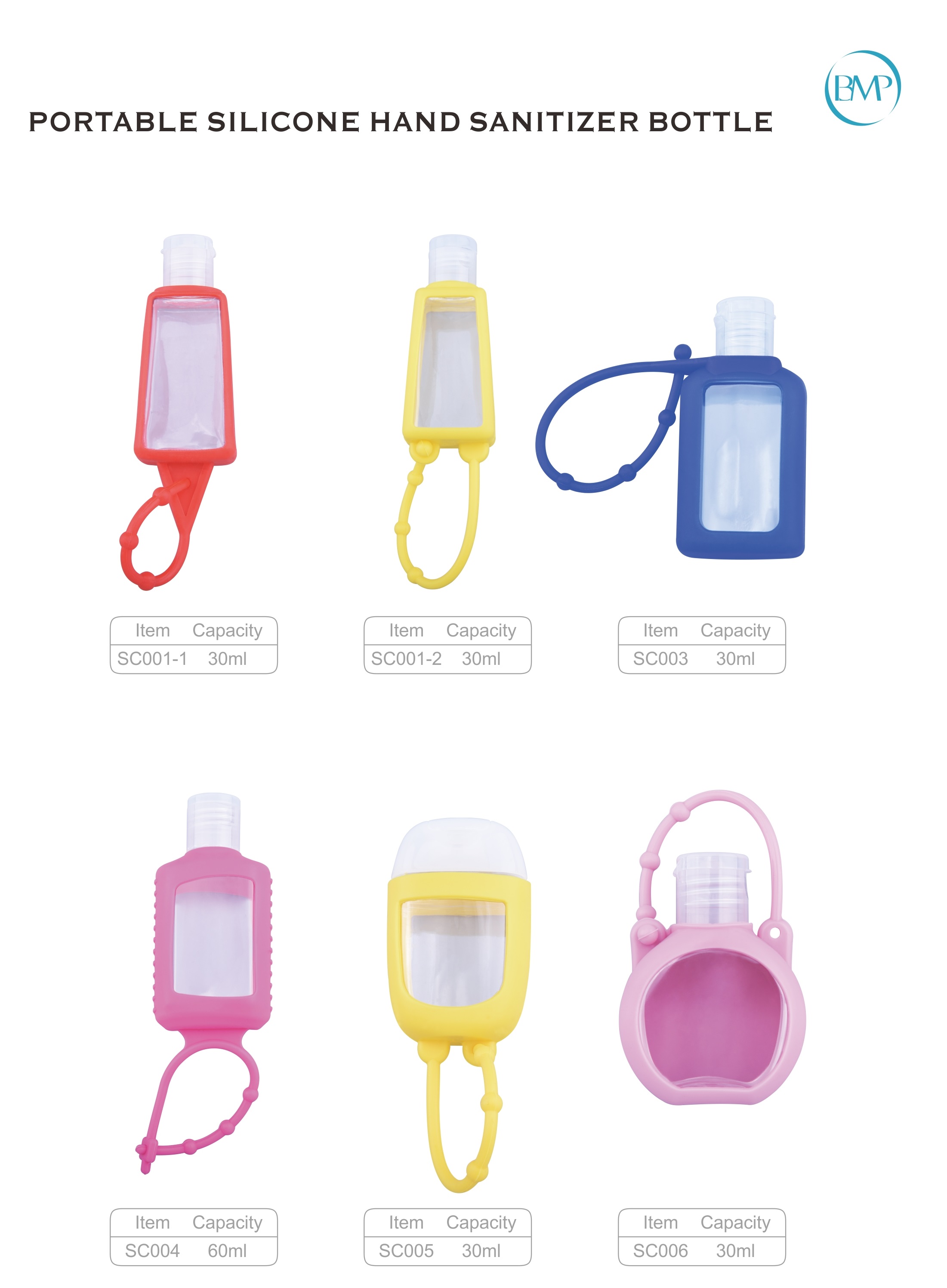 portable silicone hand sanditizer bottle