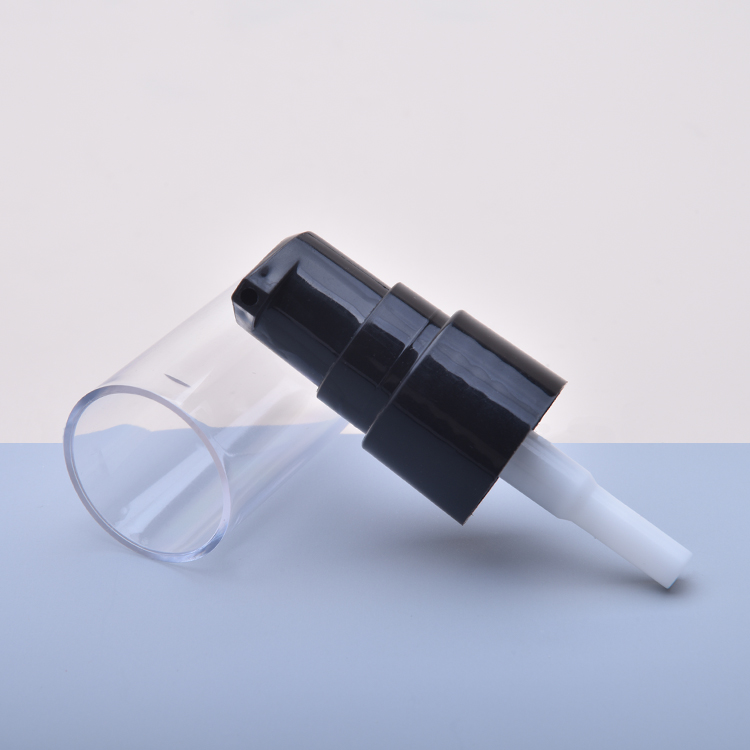 Black Color 24/410 Treatment Pump, Black Plastic Cream Treatment Pump,transparent Clear Treatment Pump Cap