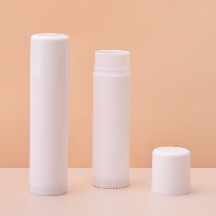 contenedor de palo de bálsamo de labios envasado blanco 5G