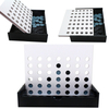 Wooden 4 in A Row Board Games Line Up Connect 4 Games for Travel Board Games Foldable Classic Family Fun Toy for Kids and Adults