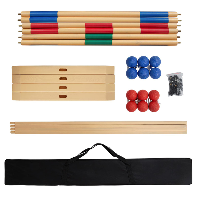  Ladder Toss Ball Game Ladder Golf Game with 6 Ball Bolas and Carrying Bag, Fun Game for Outdoor Lawn Backyard Party.