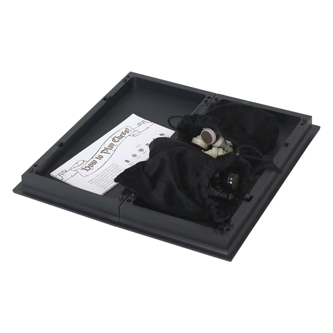 9.7"/12.6"/14" Magnetic Chess set with Folding Board Travel for Children and Adults Plastic Chess Case Glod and Silver Colored.