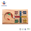 Mini Travel Indoor wooden game Ludo board game for promotion gift Chinese flying chess set.