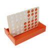  Customized Wooden 4 In a Row Game Set Connect 4 Game Board Classic Strategy Game for Adults Children Travel.