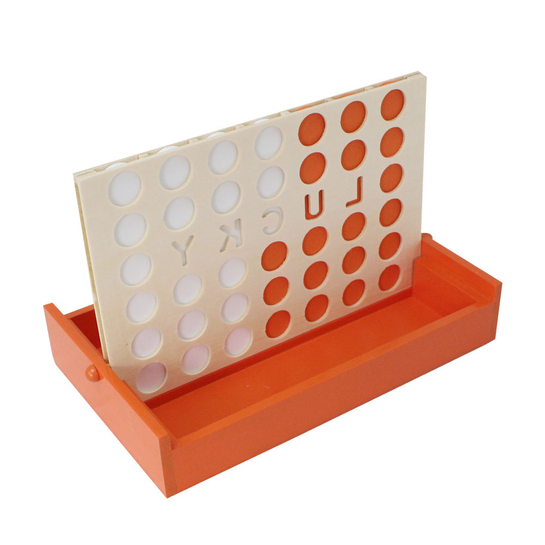  Customized Wooden 4 In a Row Game Set Connect 4 Game Board Classic Strategy Game for Adults Children Travel.